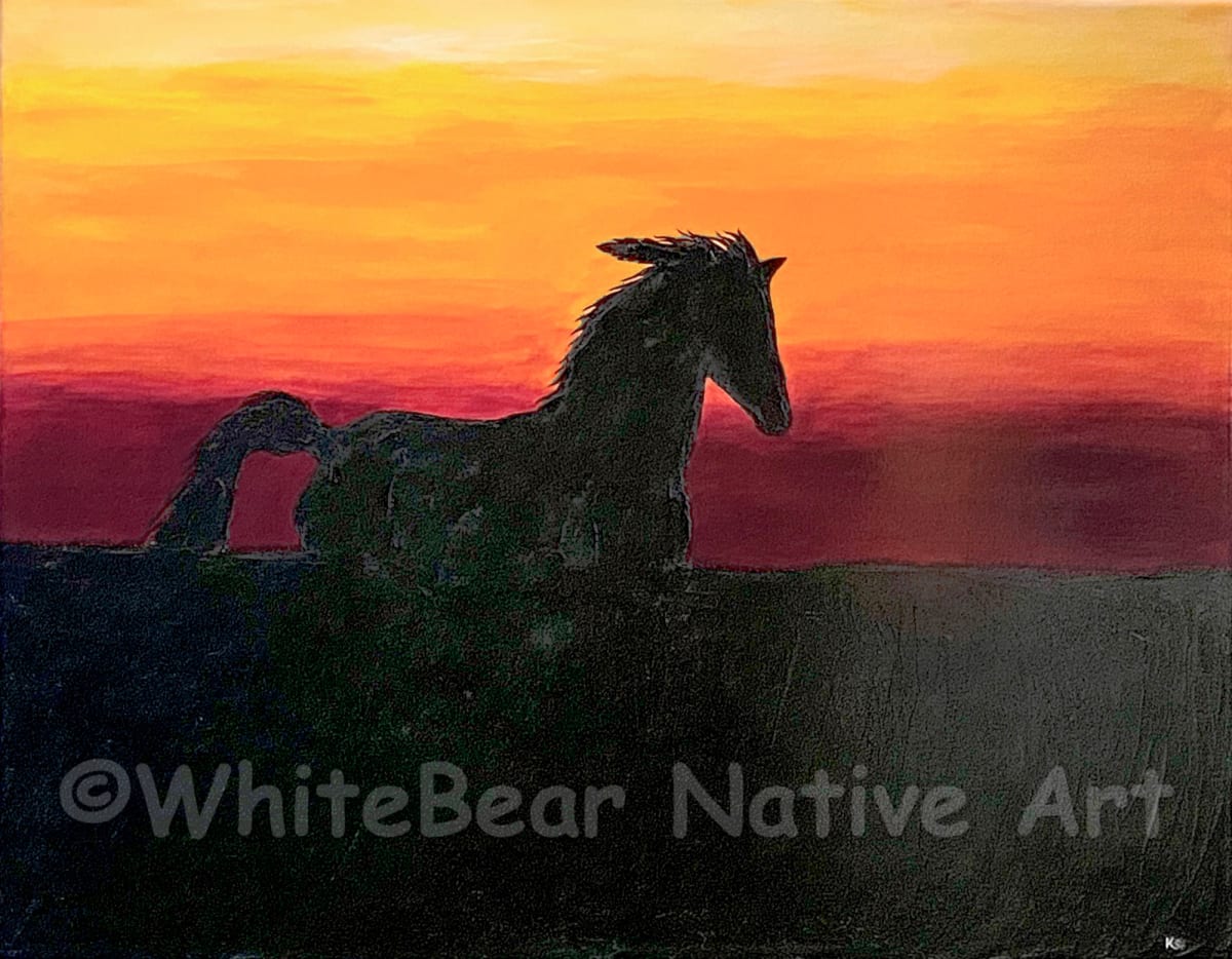 When The Spirit Runs Free by WhiteBear Native Art/Kathy S. "WhiteBear" Copsey 