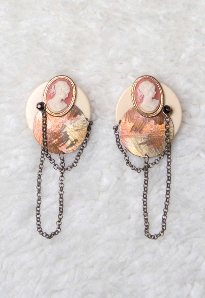 Earrings | Cameo and Copper, Image 8.