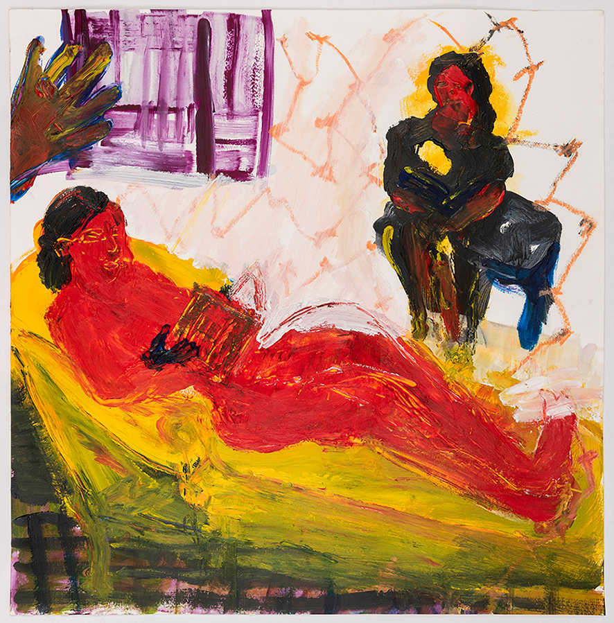 READING WOMEN Study 2 by Fran White, Image 1.