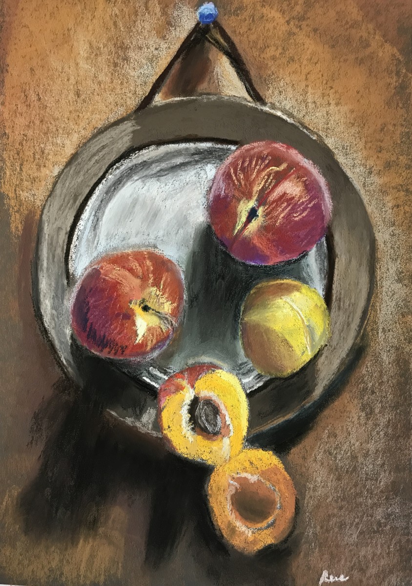 Hanging Peaches by Kathryn Reis, Image 1.