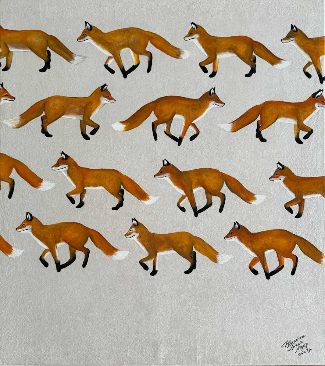 Foxes by Yulaiyla Grays Larru 