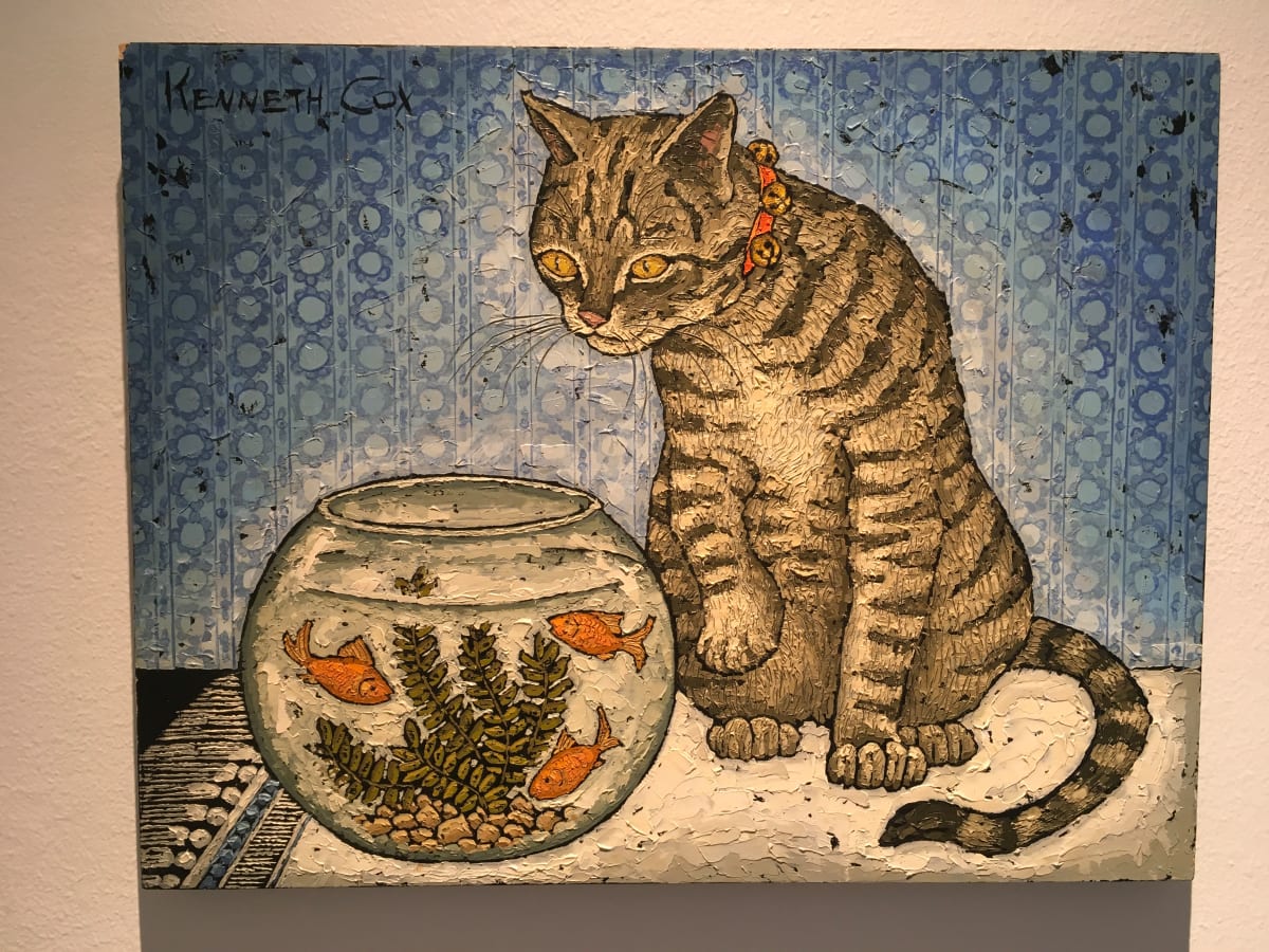 Cat & Goldfish by Kenneth Cox 