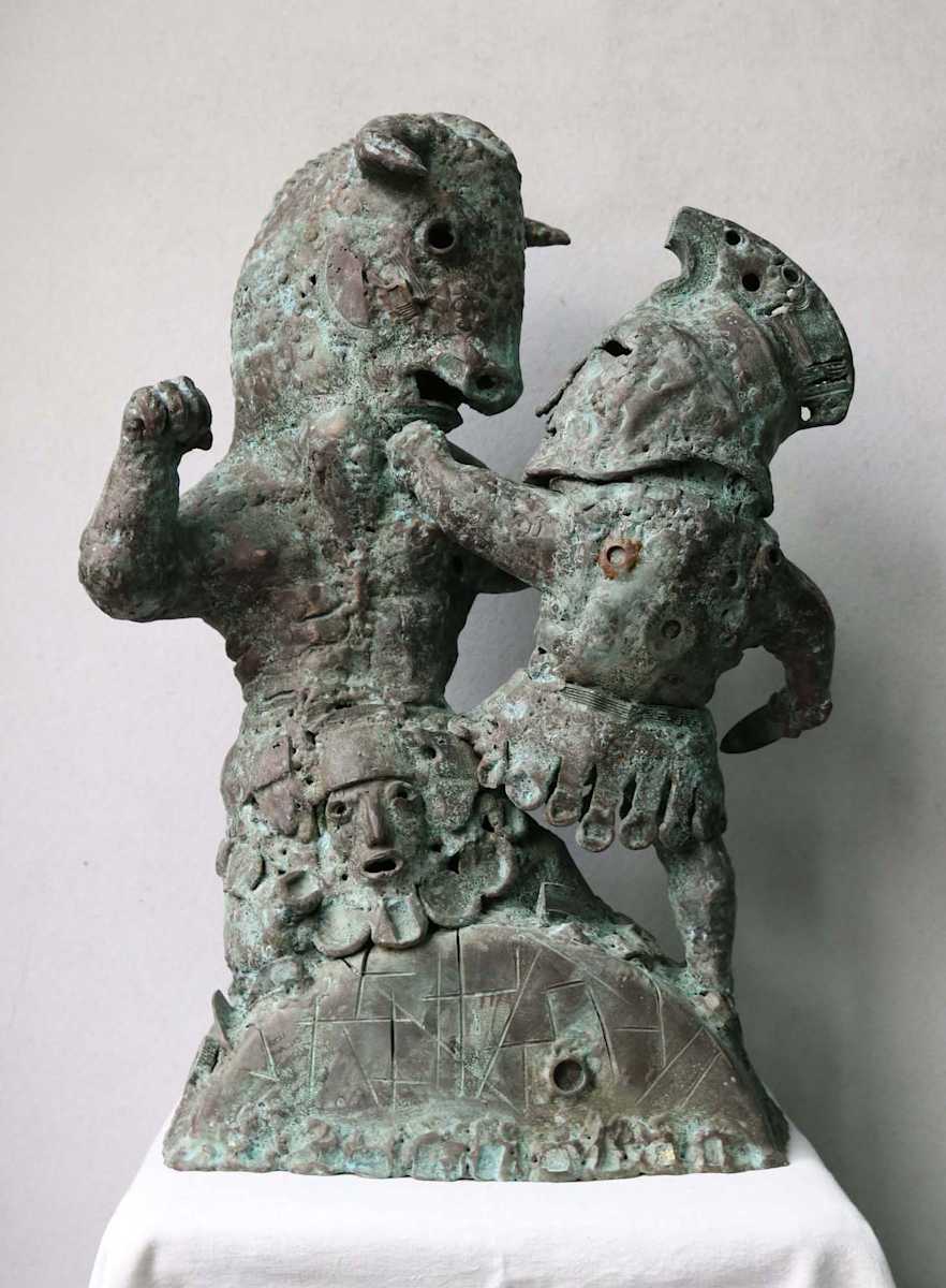 The Battle Against Minotaur by Arman Hambardzumyan 