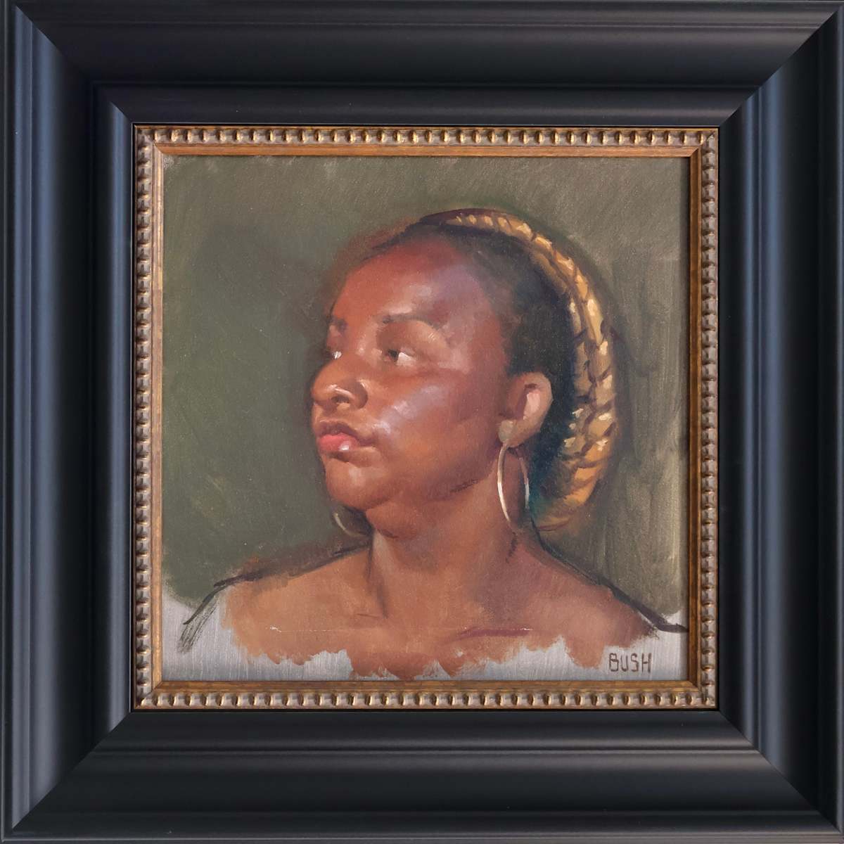 Allaprima Portrait by Stephen Bush, Image 1.