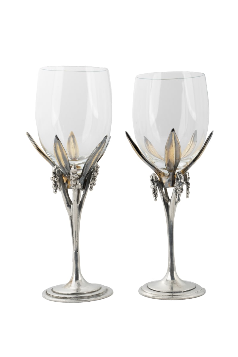 Lilly of the Valley Goblets (Set of 2) by Harold Castor 