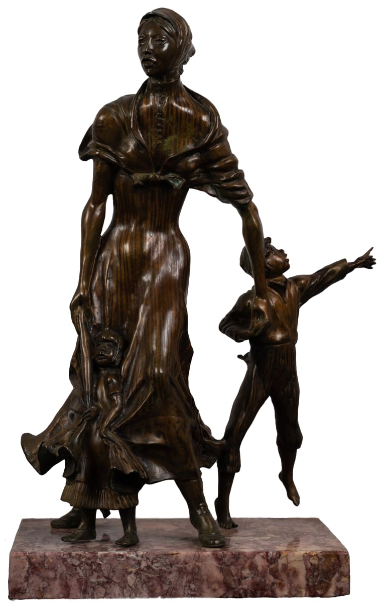 Pioneer Woman & Children by Harold Castor 