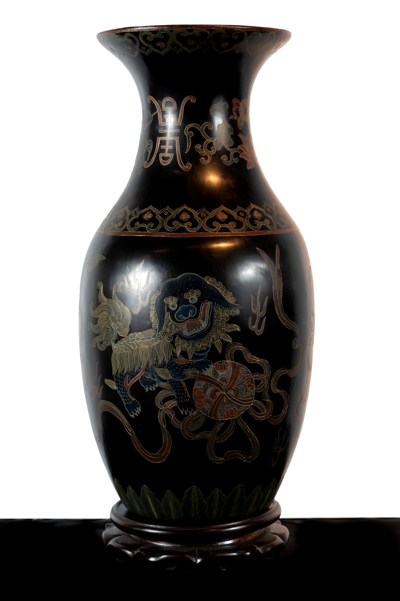 Antique Chinese Vase - Longevity, Good Luck, Happiness by Unknown 