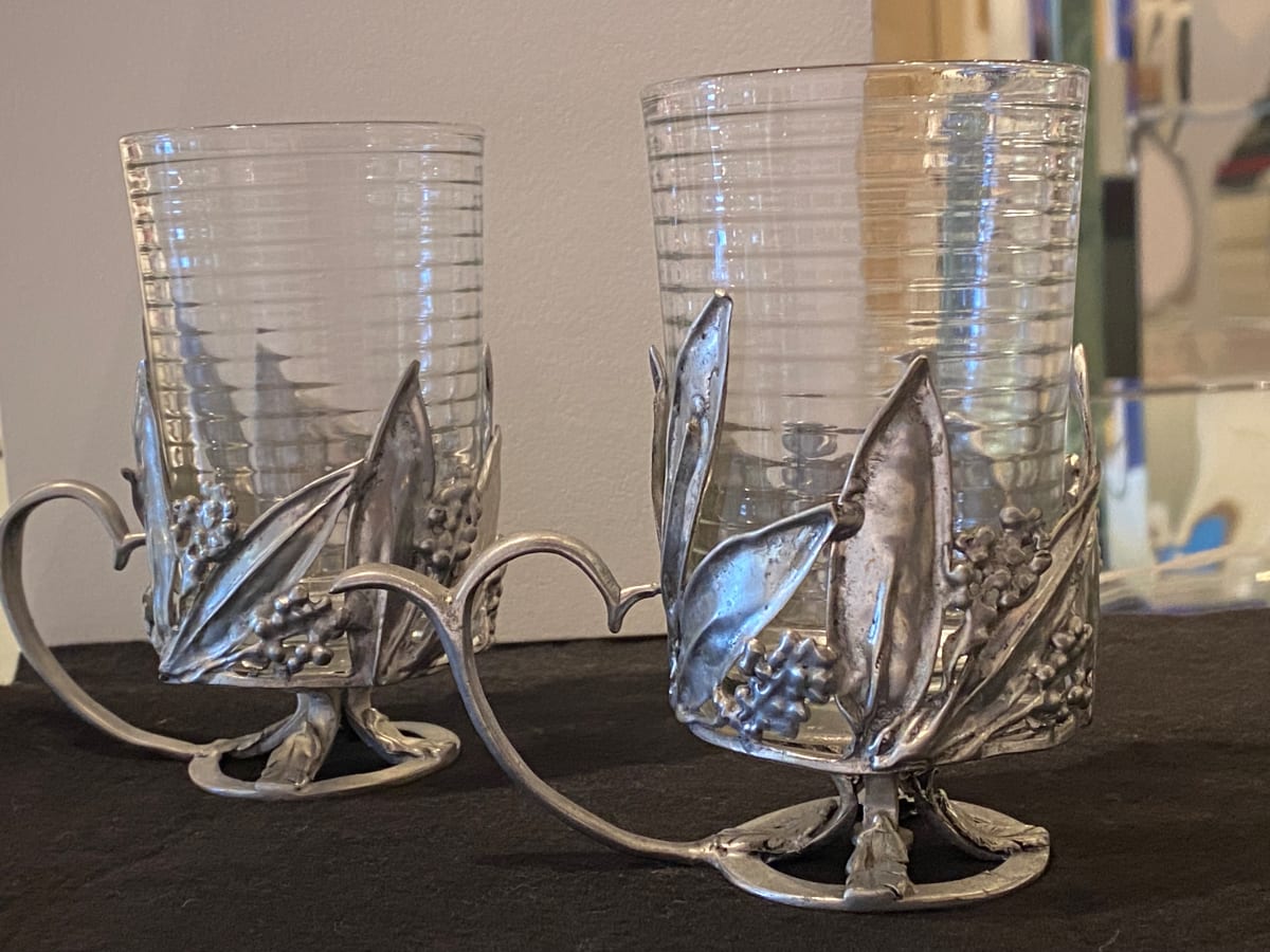 Castor-Cooper Leaves & Berries Coffee Cups by Harold Castor 