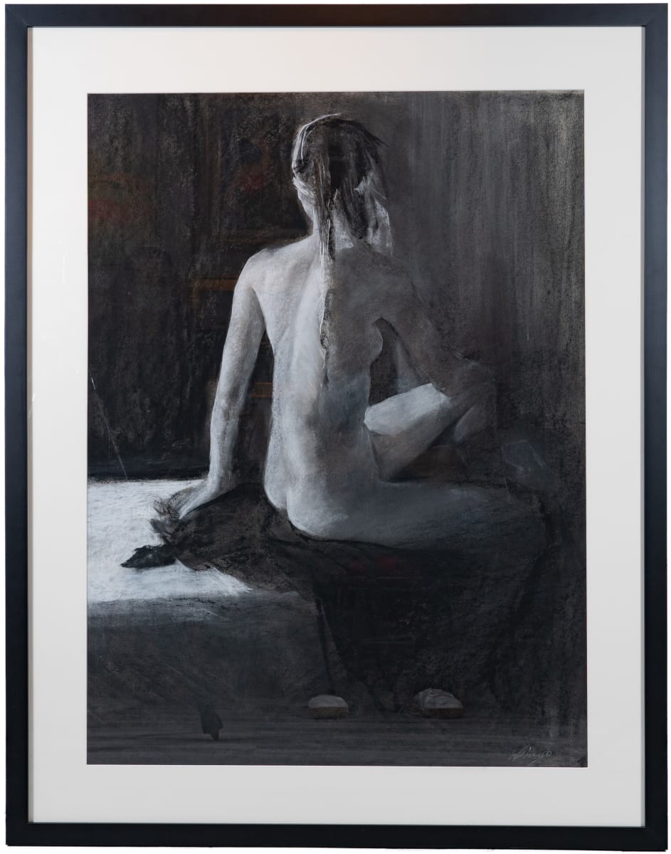 Seated Female Nude by Paul Wingo 