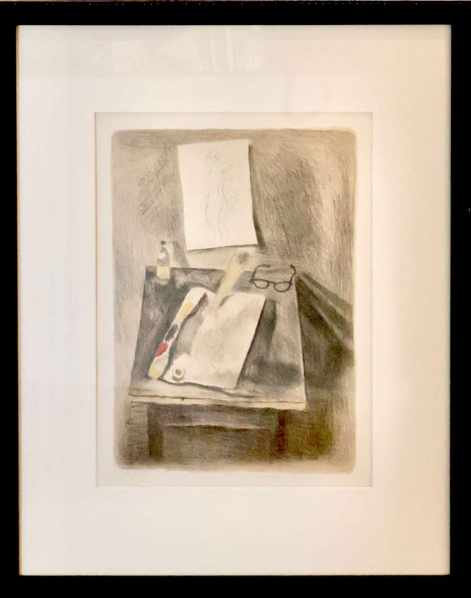 Still Life Lithograph by Raphael Soyer, Image 9.