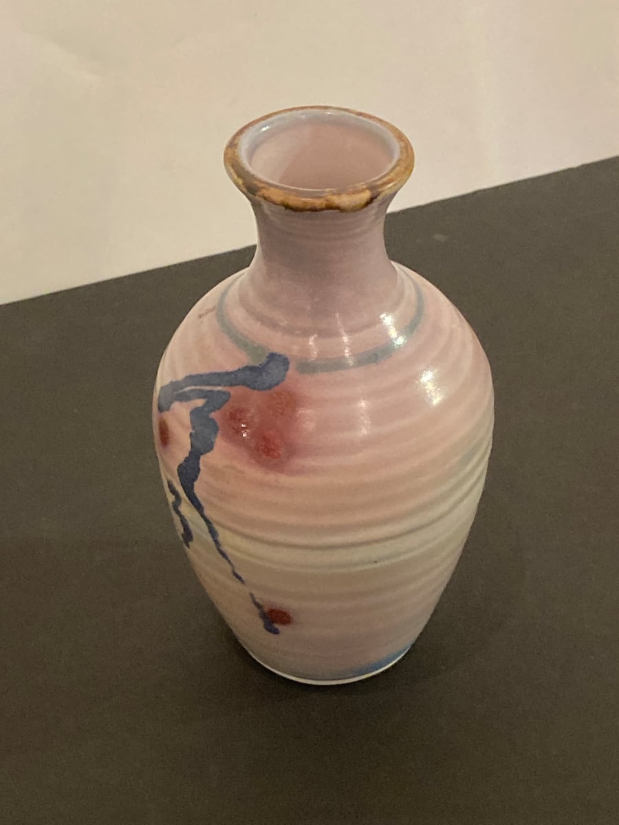 Thin Neck Ceramic Vase by Terry Painter, Image 1.