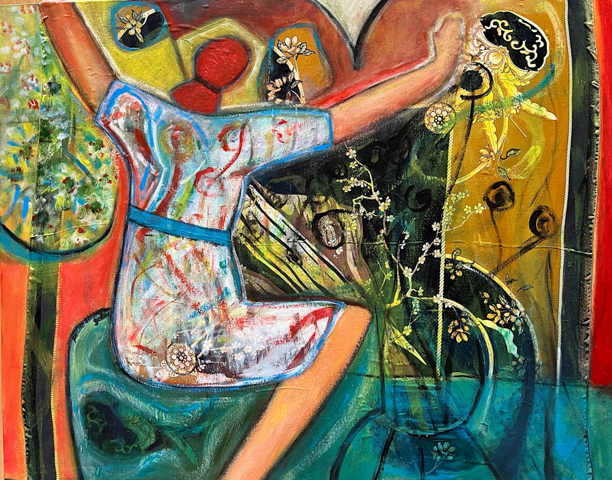 Flowers of Shanghai #1 by Josette Simon-Gestin 