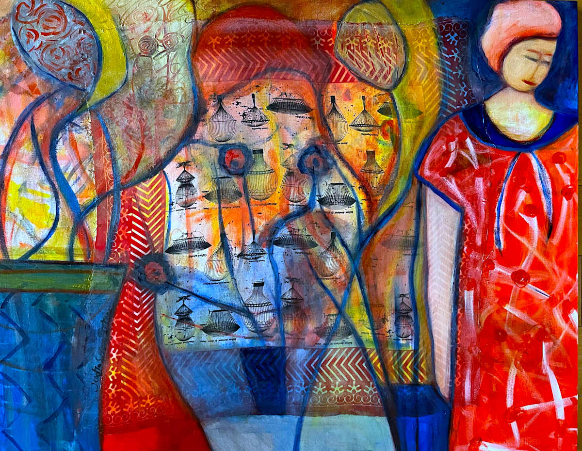 Flowers of Shanghai #5 by Josette Simon-Gestin 