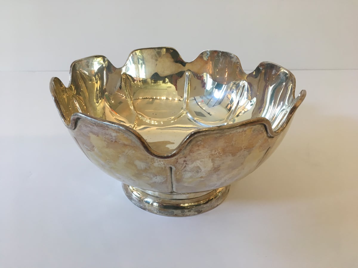 Vintage English Silver-plate Bowl by Unknown 