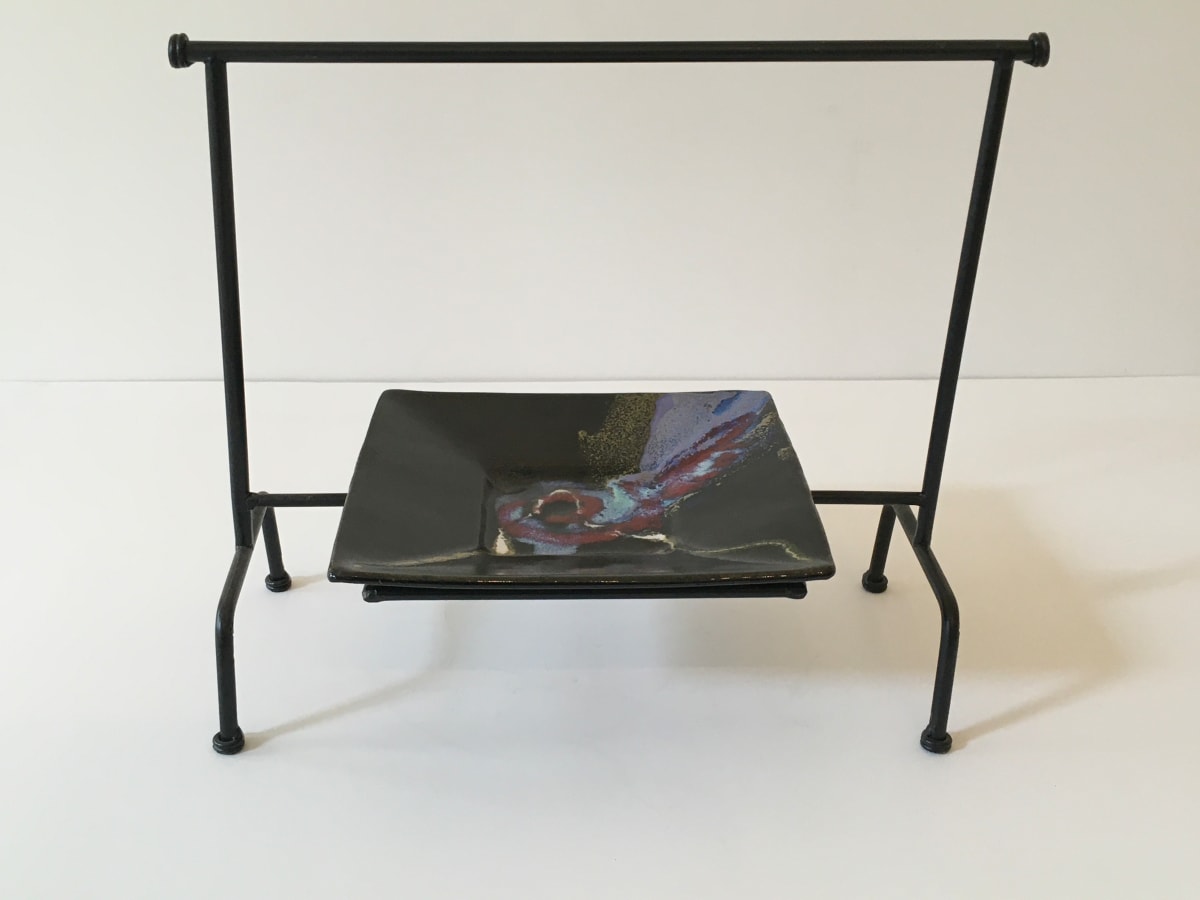 Ceramic Plate with Stand by Colin Rosebrook, Image 3.