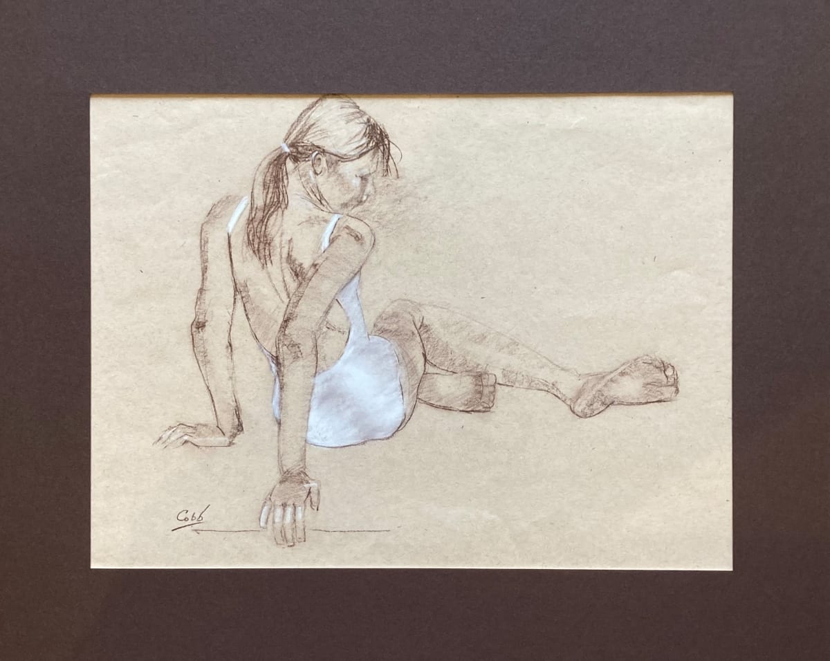 Dancer in Seated Gesture 2 by James Cobb 