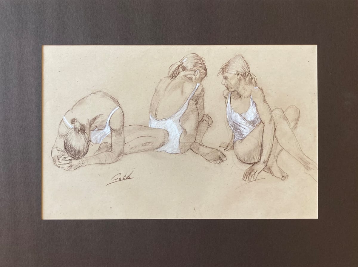Three Dancers in Gesture by James Cobb 