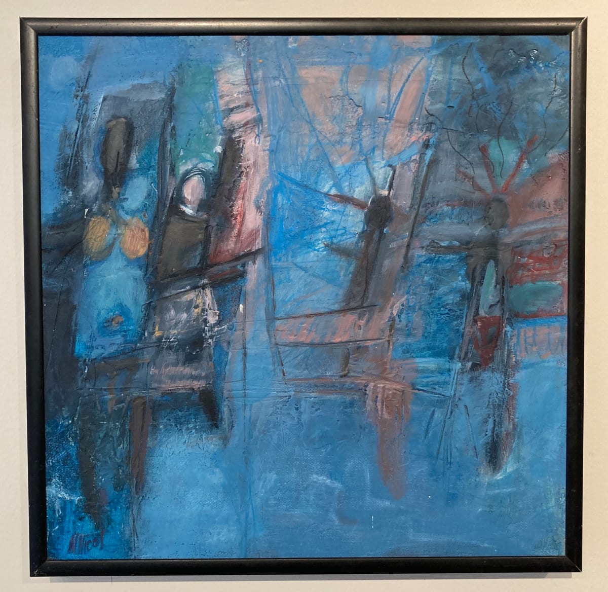 Untitled Figural Abstract by Nancy Nicol, Image 1.