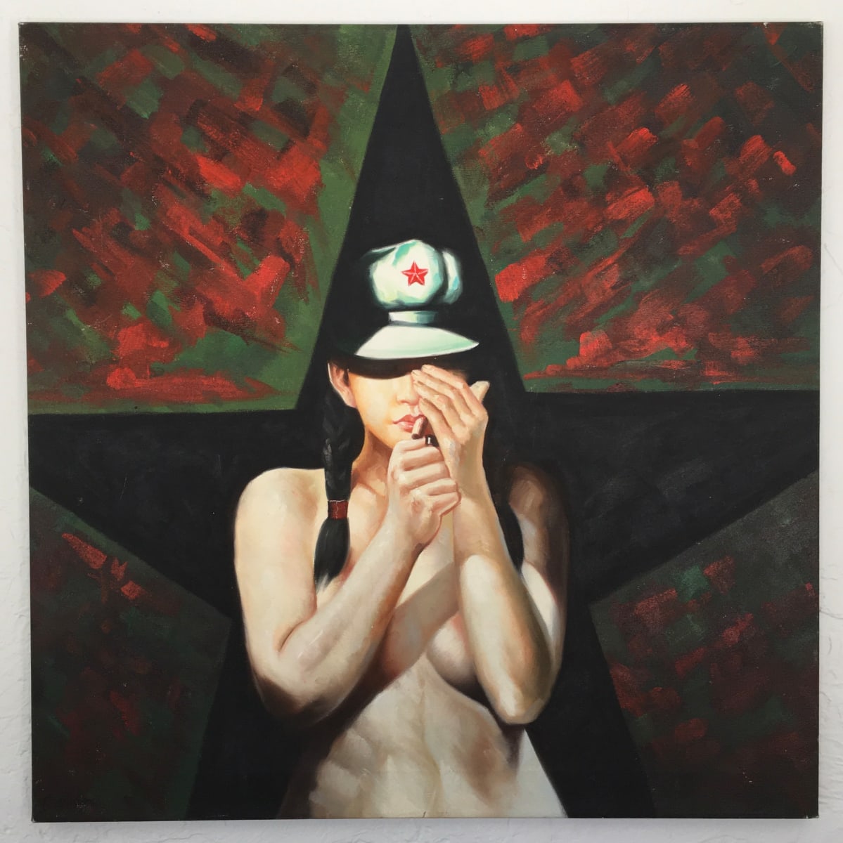 Chinese Female Nude Communist Pop Art by Unknown 