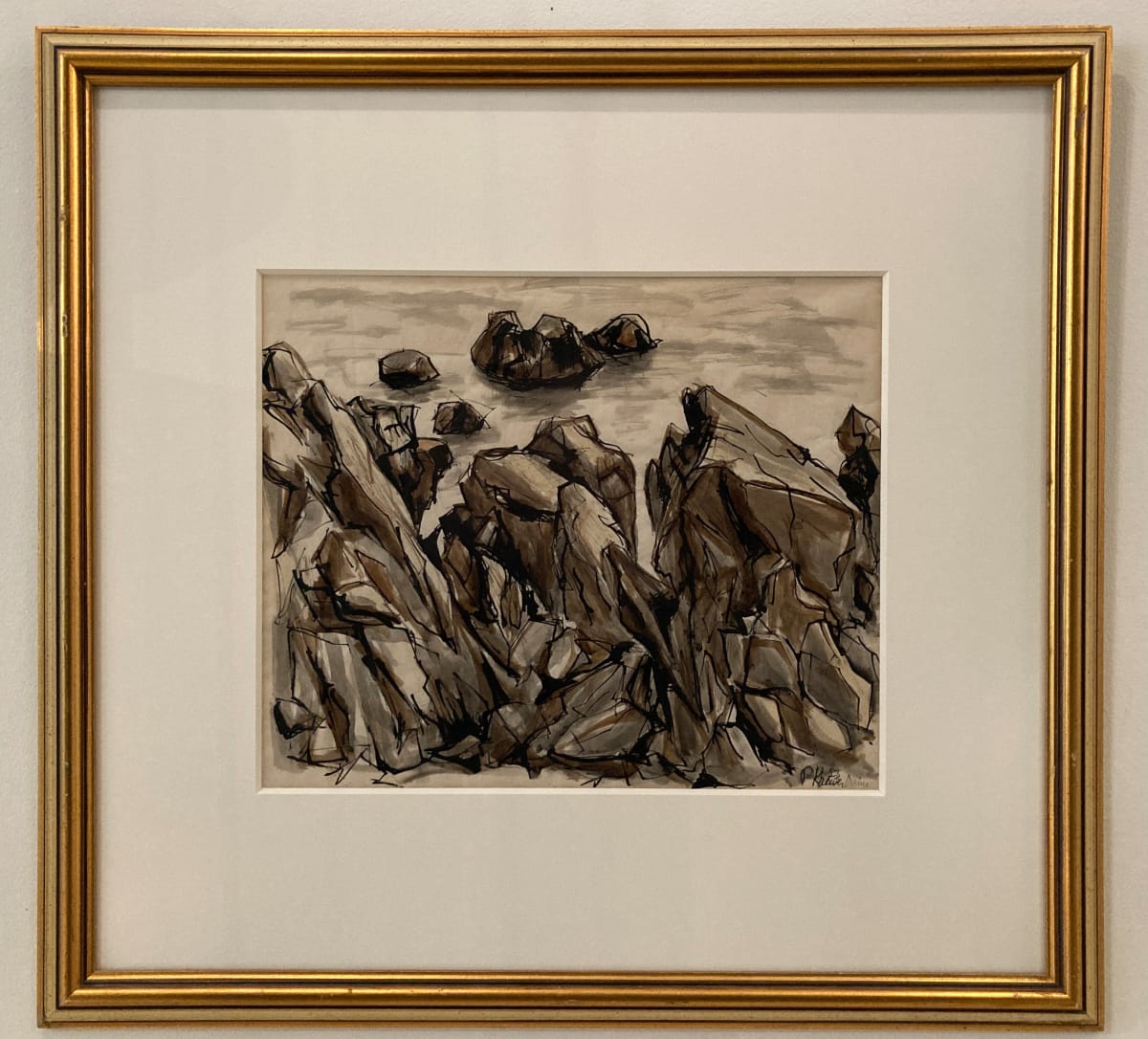 Maine Coastal Landscape by P. Krewer, Image 1.