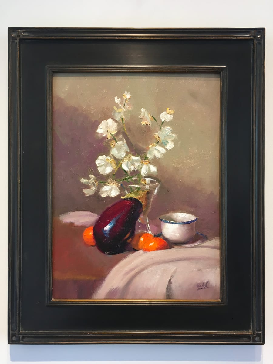 Eggplant and Mandarin Oranges by James Cobb 