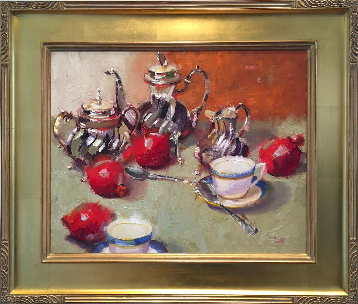 Pomegranates and Tea by James Cobb, Image 9.
