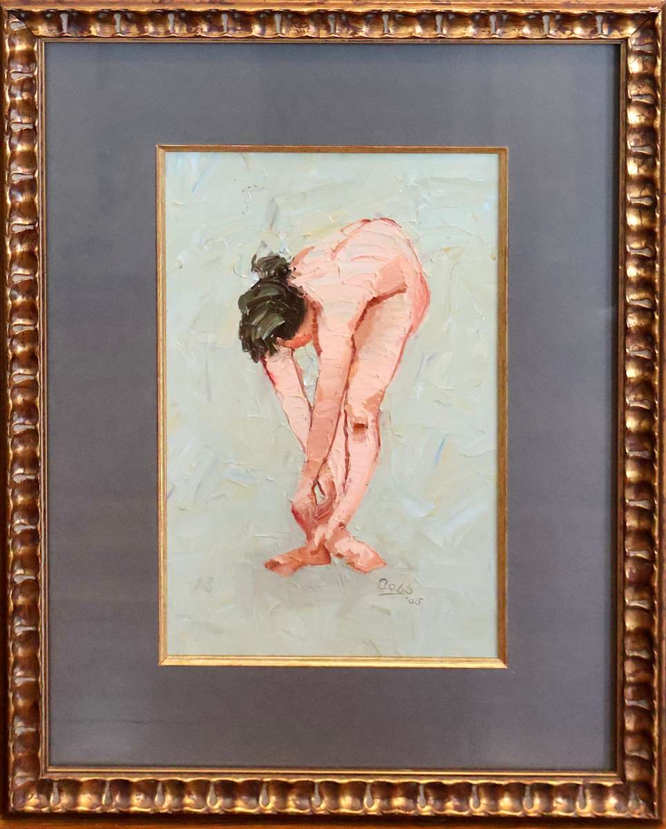 Abstract Nude Touching Toes by James Cobb, Image 1.