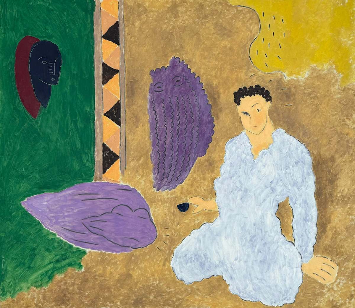 Seated Figure by Robert Bonaparte 