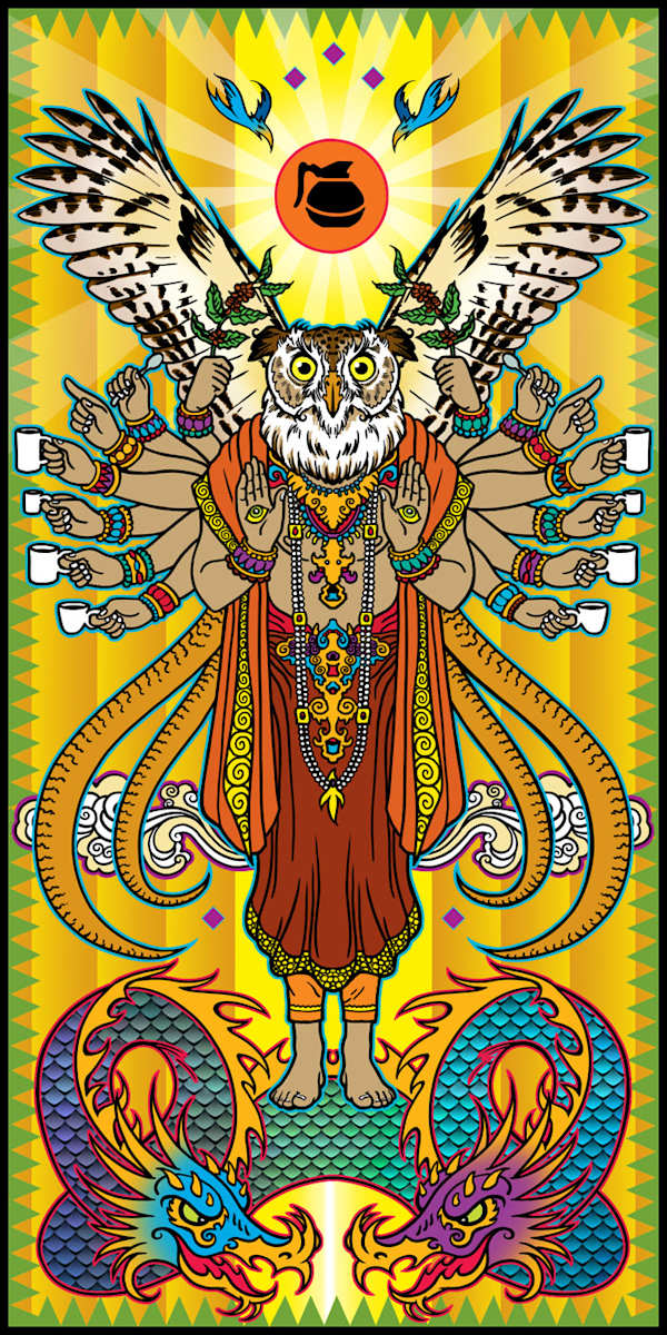 Cafenatus, The God of Coffee by Starkology 