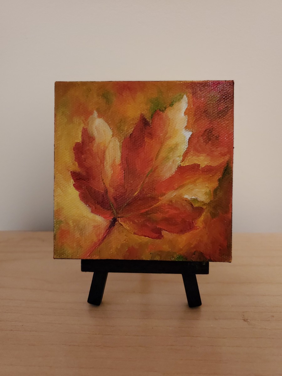 Mini - Fall Leaf by Monika Gupta 