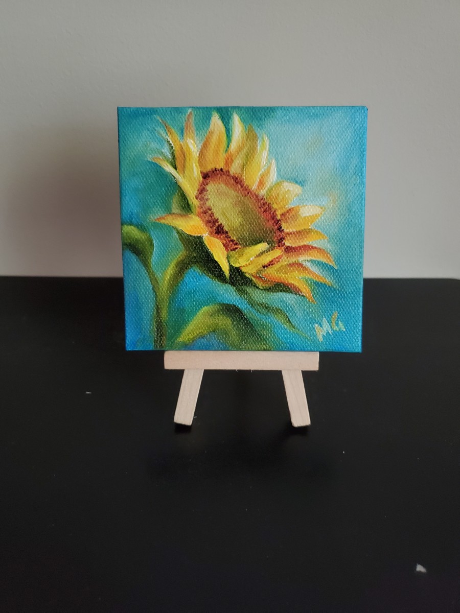 Mini- Blooming Sunflower by Monika Gupta 
