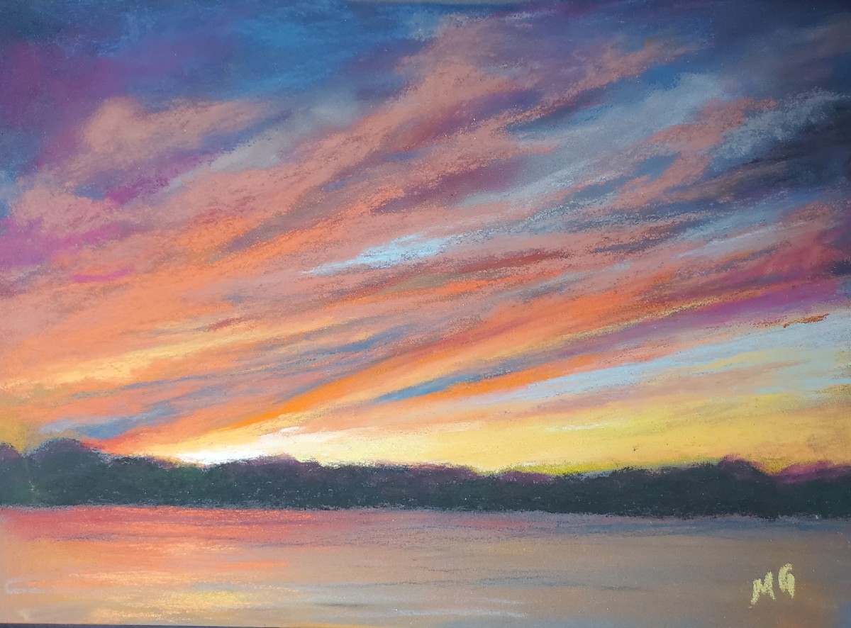 Sunset III - Exhilaration by Monika Gupta 