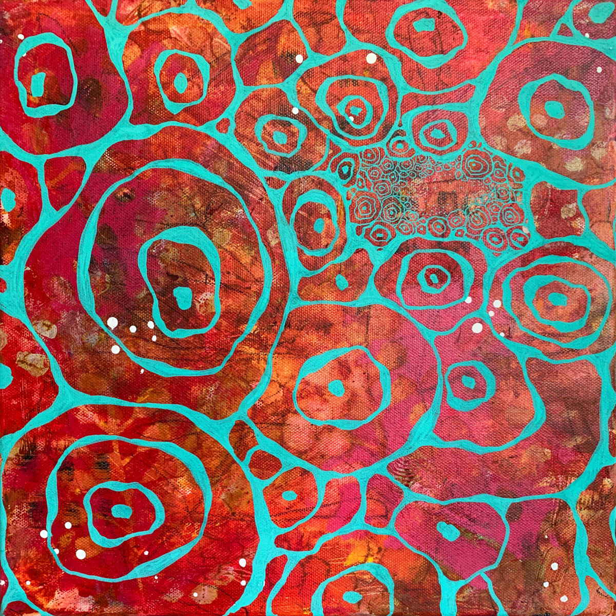 A Place For Your Stories To Live by Tracey Hewitt  Image: Similar to "Witness", the intention with this pieces was to create a sense of depth to draw the viewer in, to discover a sheltered place to keep your stories safe. 