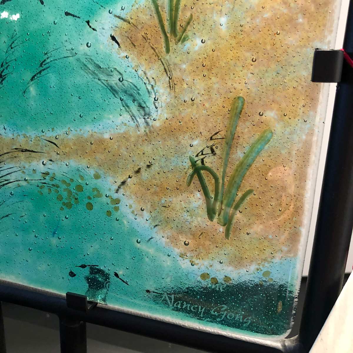 "Wetlands" by Nancy Gong  Image: Detail of "Wetlands."