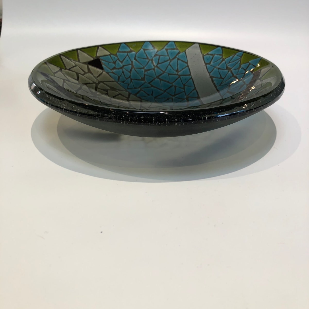 Mosaic Bowl by Nancy Gong  Image: Polished Kilnformed Glass Bowl $300.00