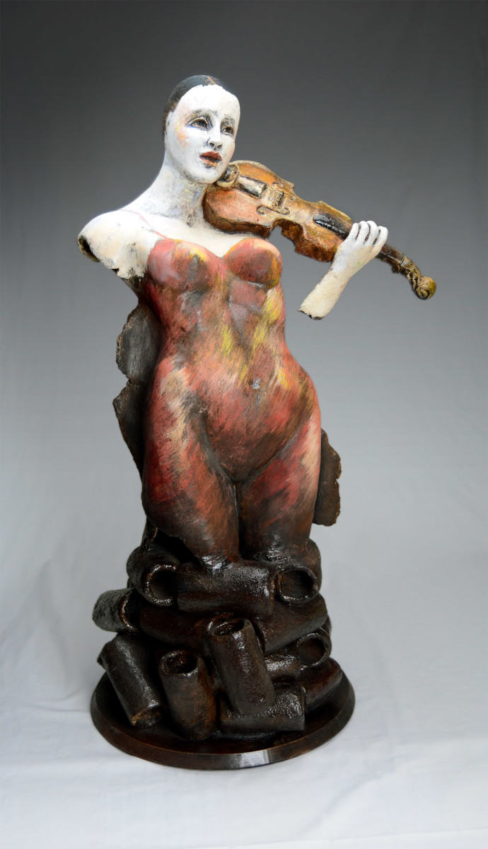 ORANGE VIOLIN by S.Vera (Vera Smiley) 