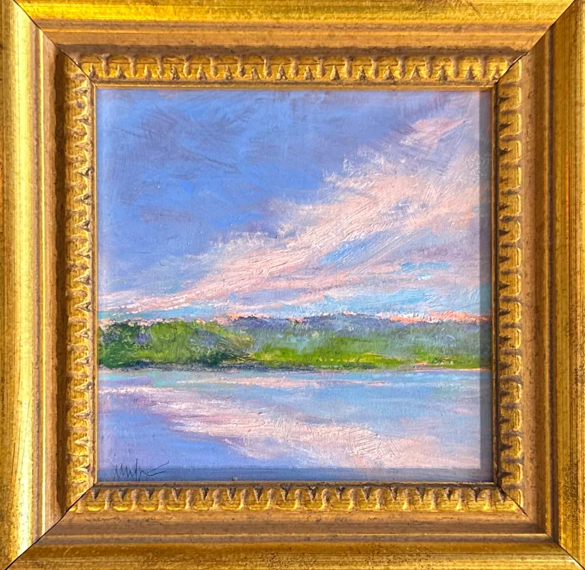 Lake Inspired (5x5” series) by Jennifer Hooley 