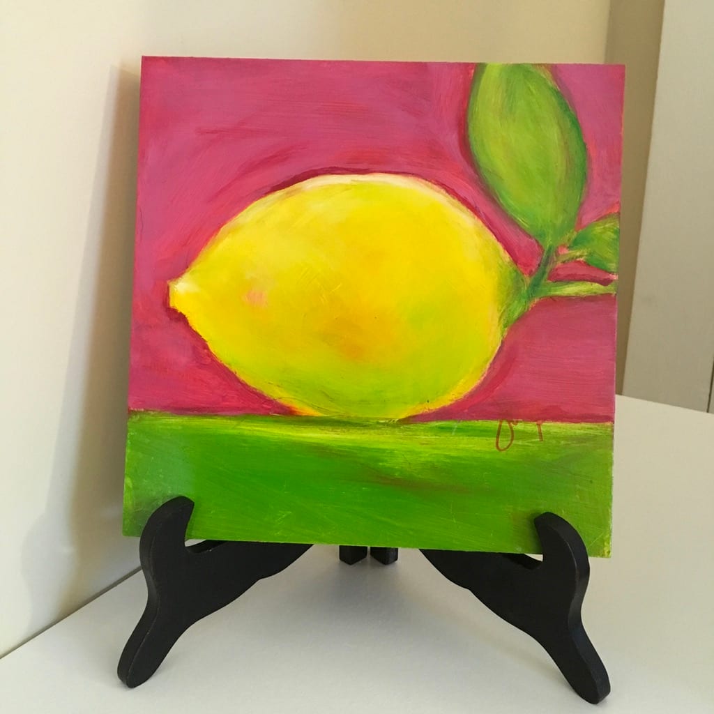 Lemons, After Matthew Johnston (Dark Pink) by Jennifer Hooley 