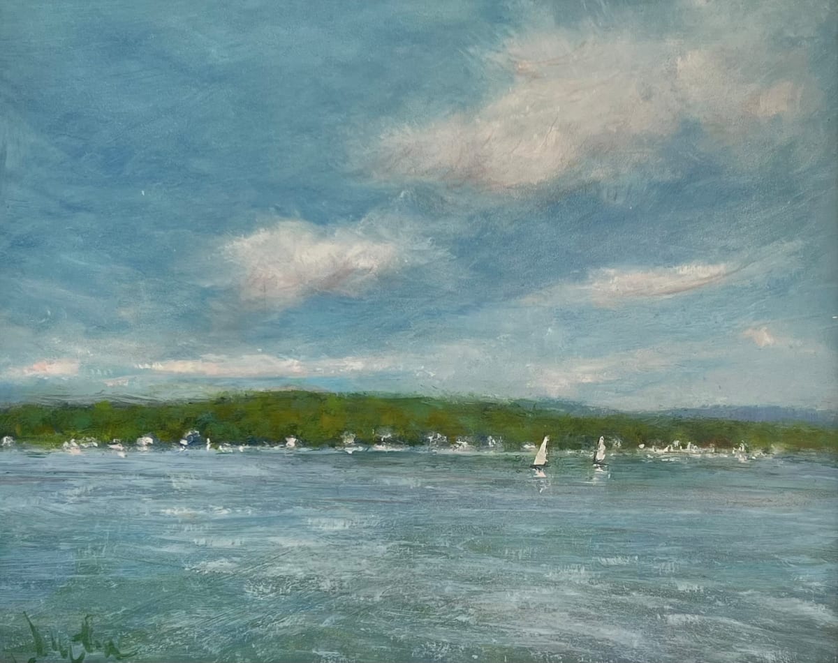 Cazenovia Lake (Looking East Series) by Jennifer Hooley 