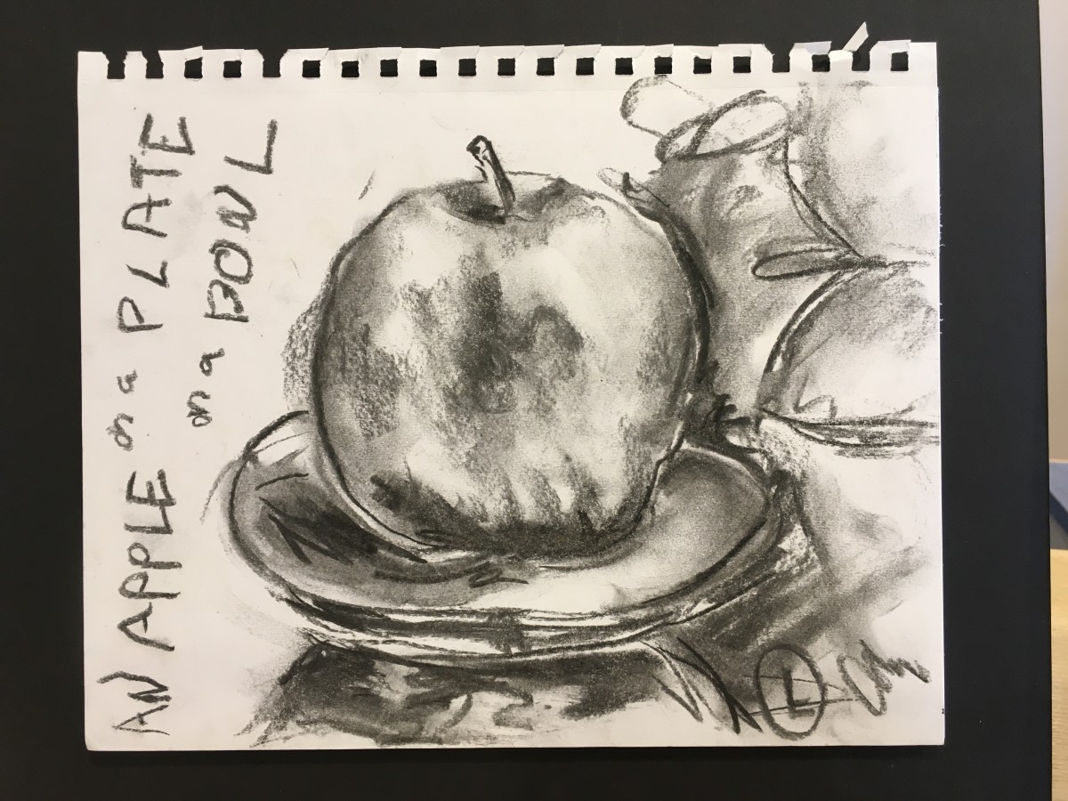 A Big Apple (Left) by Jennifer Hooley 