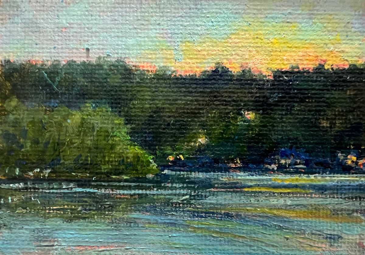 From the Brewster Dock, Cazenovia NY by Jennifer Hooley 