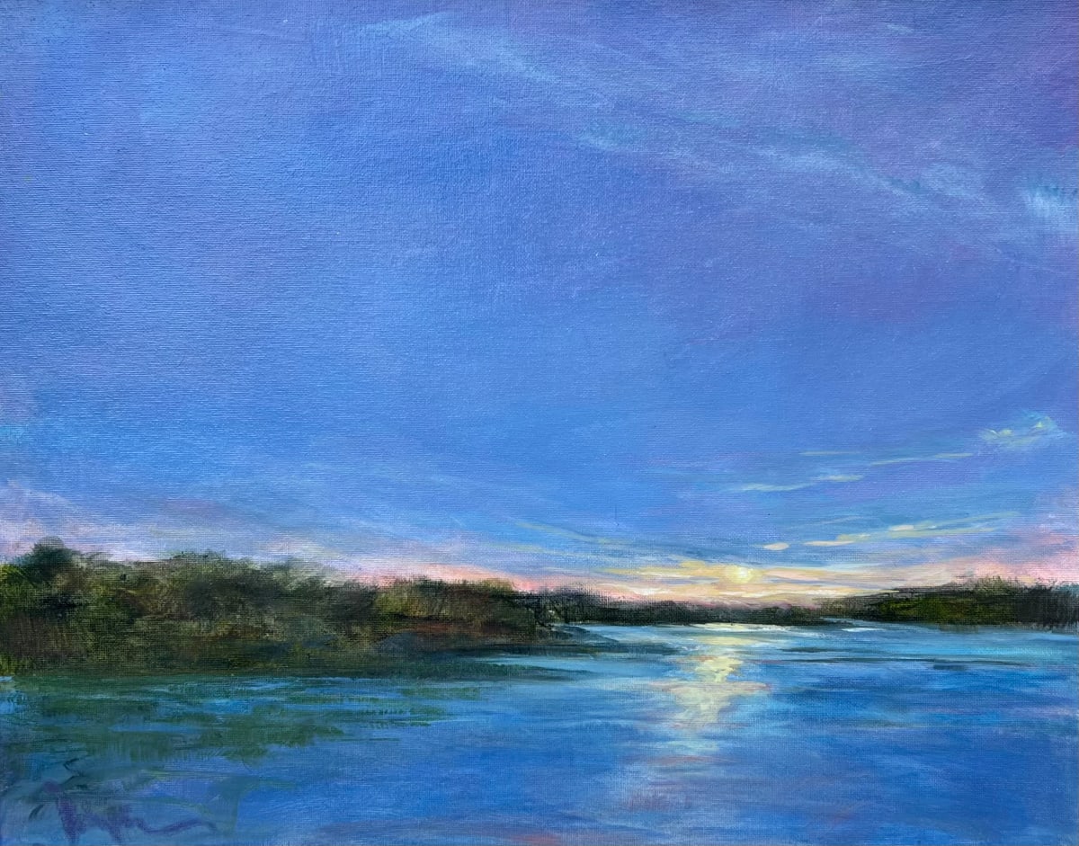 October Sunset (from Brewster Dock) by Jennifer Hooley 