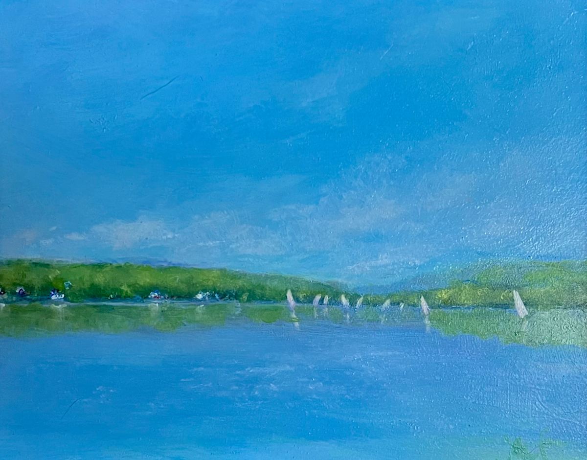 Cazenovia Lake, Summer Sailing (Series) 2 of 2 by Jennifer Hooley 