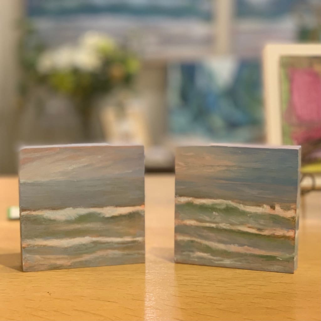 Small Water & Waves (Series) III and IV by Jennifer Hooley 