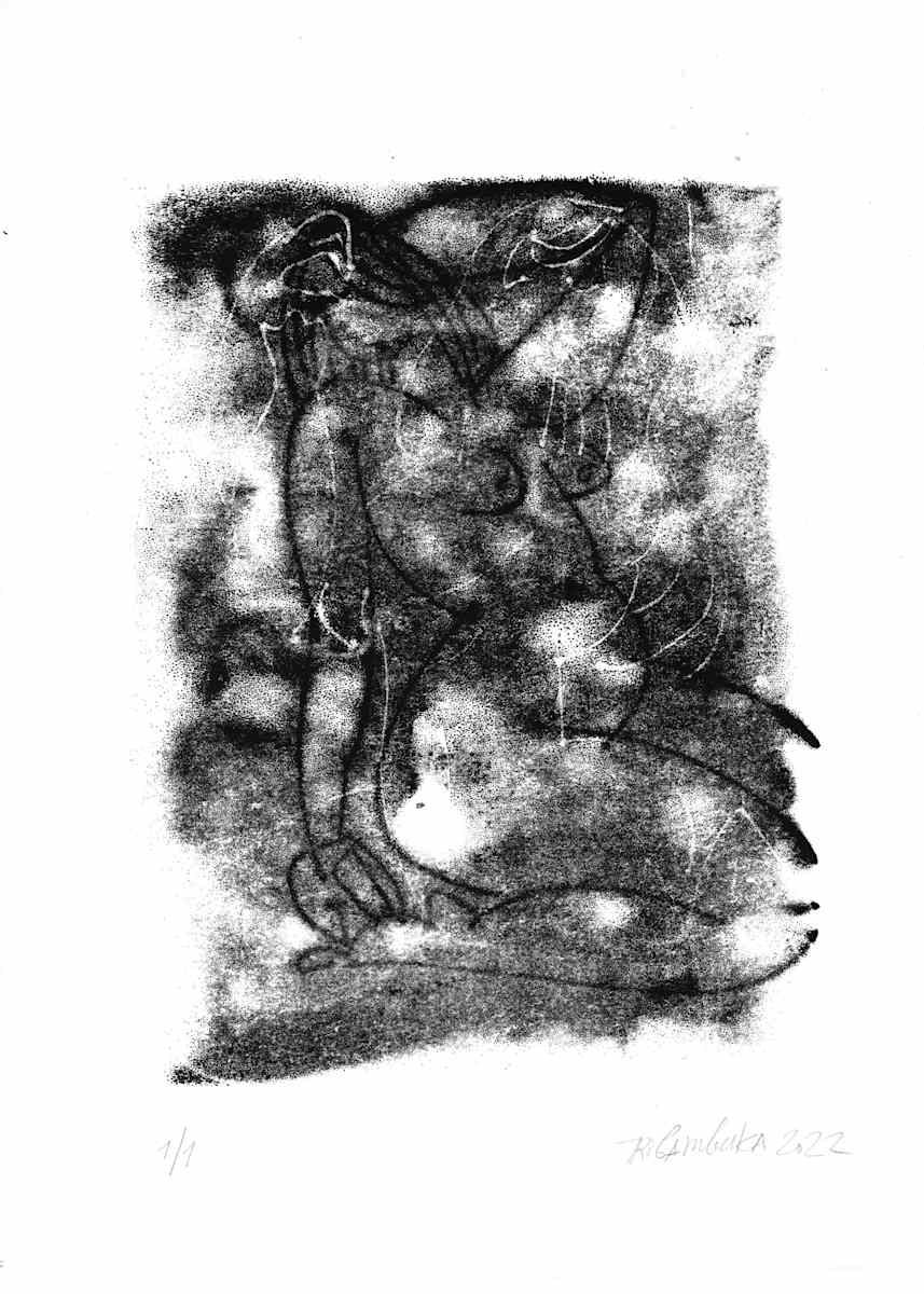 Nude 02 / Monotype by Tribambuka, Image 1.