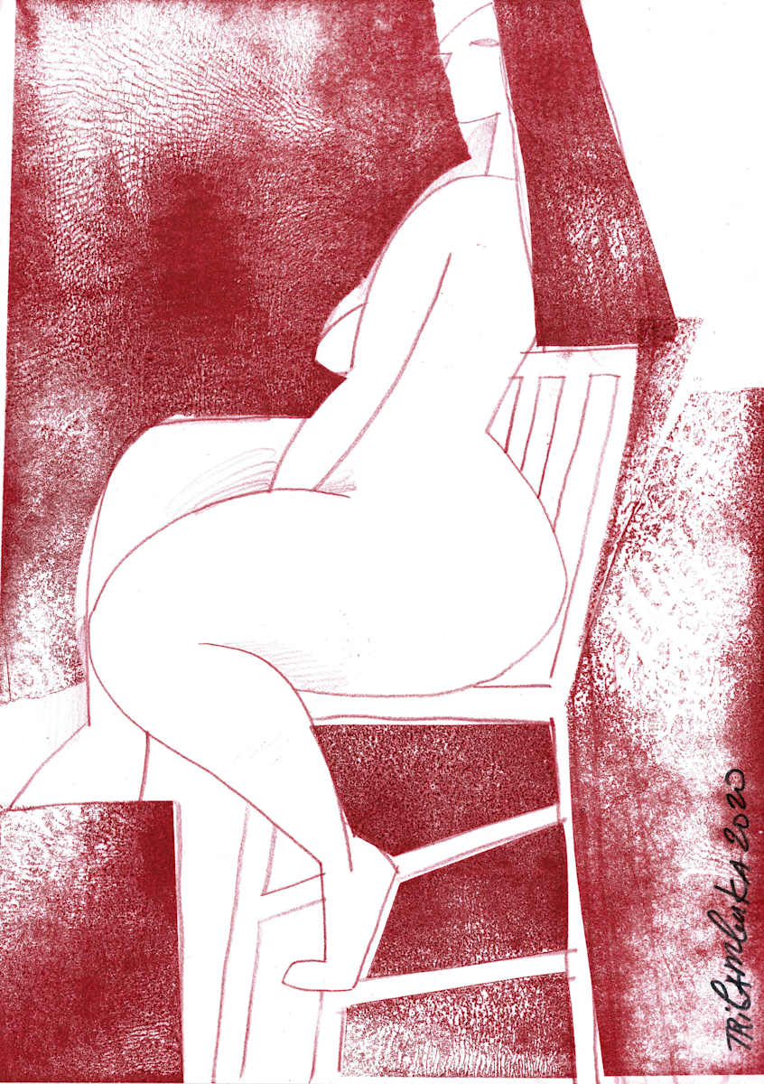 Nude 04 / Monotype by Tribambuka, Image 1.