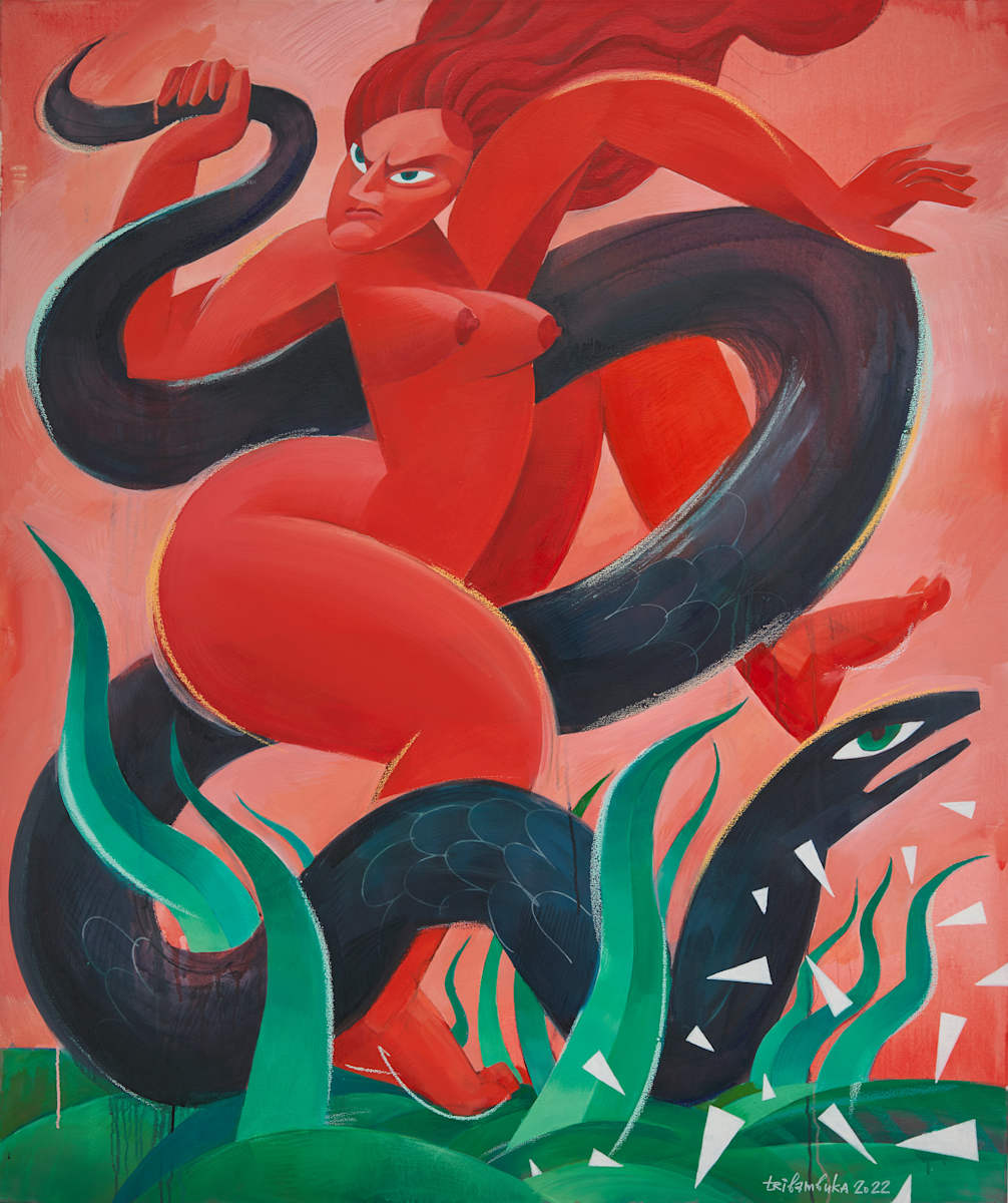 Eurynome Banishing Ophion to the Netherworld, Image 2.