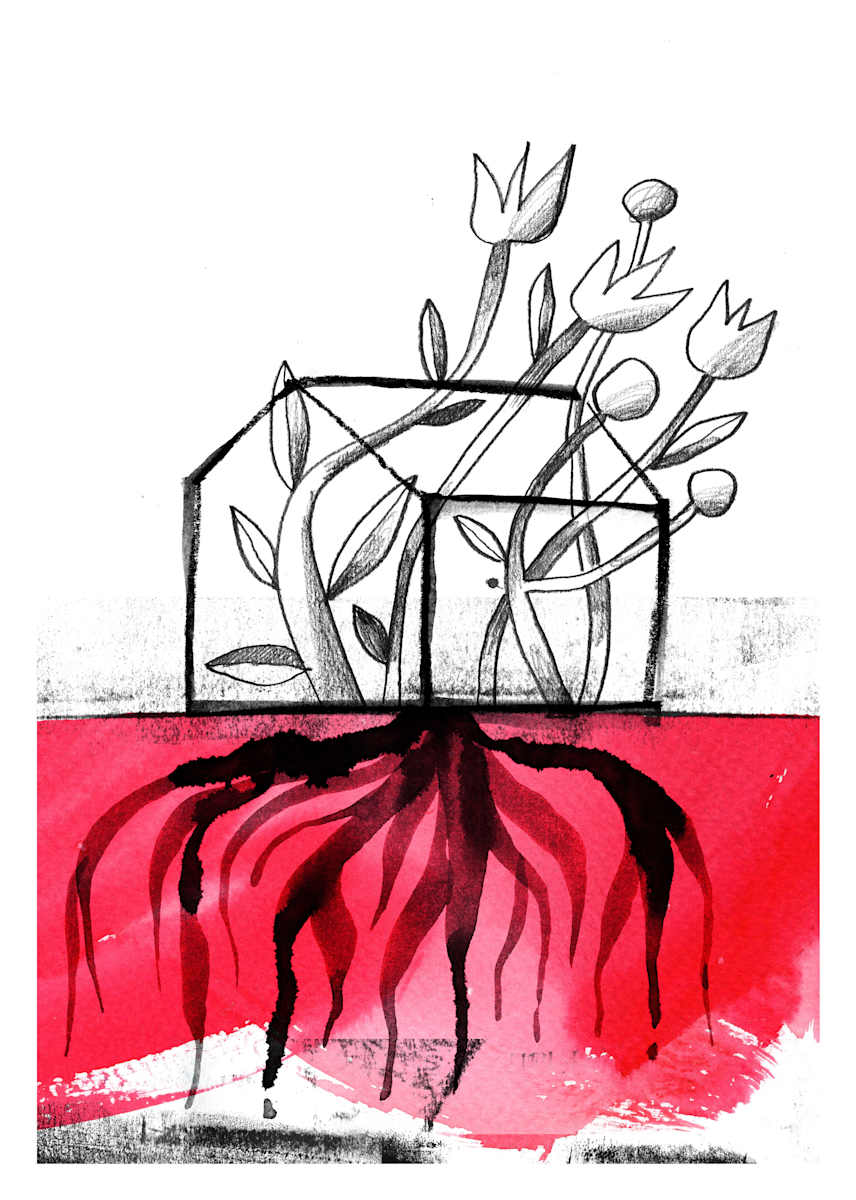 Roots A3 Giclee print by Tribambuka, Image 1.