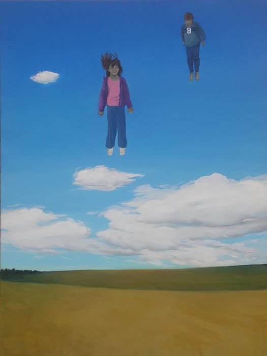 Trampoline by Amanda van Gils  Image: Exhibited in Playtime solo exhibition at Rex-Livingston Art Dealer, Sydney 2005.