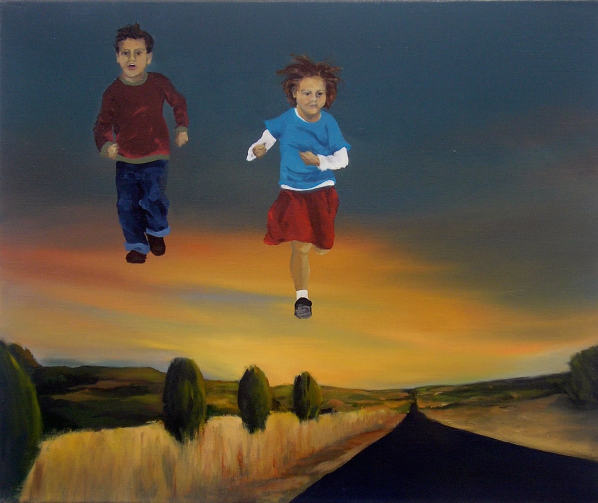 The Race by Amanda van Gils  Image: Exhibited at Rex-Livingston Art Dealer, Sydney Christmas Show 2007.